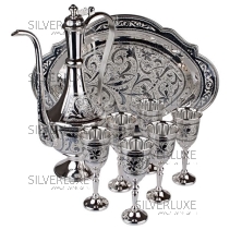 Коньячный сервиз серия "Кубачи"