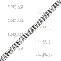 Серебряная цепочка "Кобра", ширина 1 см