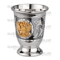 Стопка на ножке с гербом России на 45 мл 