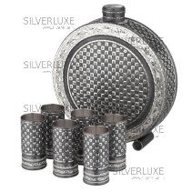 Серебряный подарочный набор с оксидированием