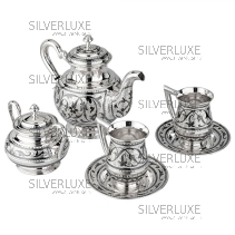 Сервиз для чая на 2 персоны 925 пробы (Новинка)