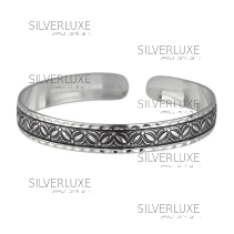 Браслет с оксидированием "Лепестки"