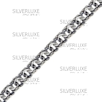 Серебряная цепочка, длина 60 см ширина 9 мм