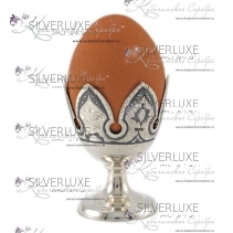 Серебряная подставка под яйцо «Люкс»