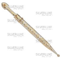 Кинжал серебряный с позолотой, 49 см 