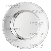 Детская гладкая тарелка, 999 пробы 