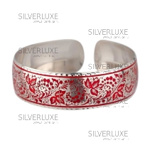 Браслет с холодной красной эмалью (Новинка)