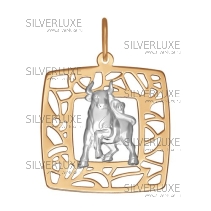 Золотая подвеска «Знак зодиака Телец»