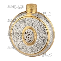 Авторская фляга с позолотой на 130 мл 