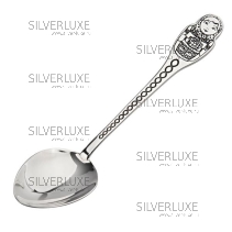 Серебряная чайная ложка "Матрешка"