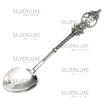 Серебряная чайная ложка "Дева"