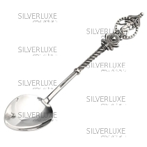 Серебряная чайная ложка "Дева"
