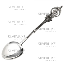 Серебряная чайная ложка "Водолей"