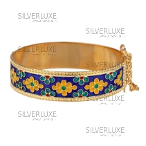 Браслет с горячей эмалью "Цветочек" (Новинка)