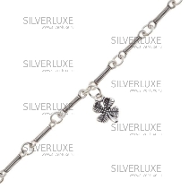 Браслет серебрянный "Клевер 1" 