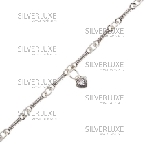 Браслет серебрянный "Сердечко мини" 