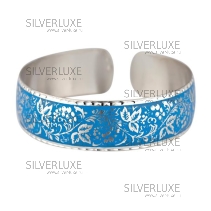 Браслет с холодной голубой эмалью (Новинка)