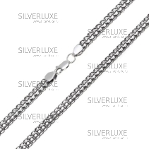 Цепочка из серебра "Кобра", ширина 6 мм