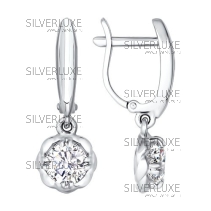 Длинные серьги со Swarovski Zirconia