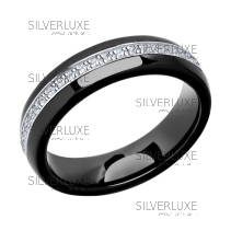 Керамическое кольцо с дорожкой фианитов
