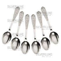 Набор серебряных кофейных ложек "Кубачи 1"