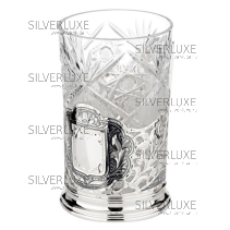 Подстаканник с площадкой для подарочной надписи "Люкс" 