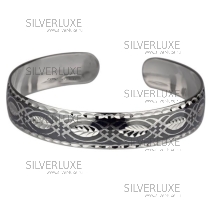 Браслет из серебра с чернью 