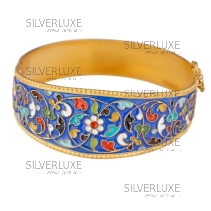 Серебряный браслет с позолотой "Сафина"