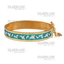 Браслет с бирюзовой эмалью (Новинка)