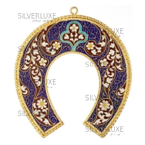 Подкова с горячей эмалью 