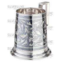 Кружка пивная из серебра на 910 мл 