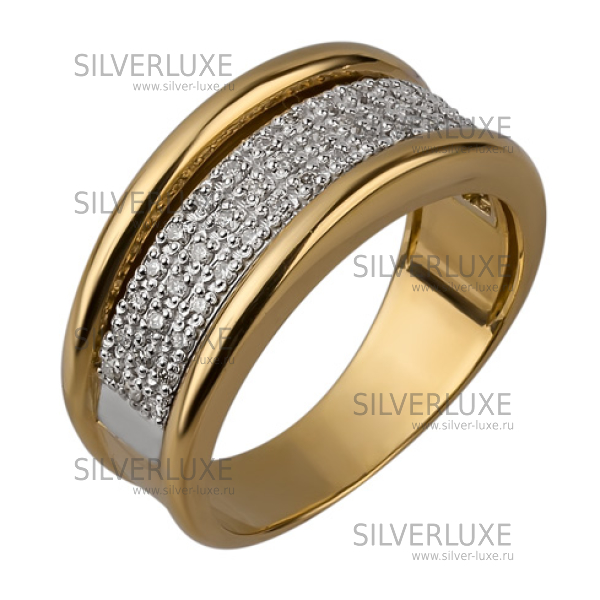 Кольцо «Дорожка» с бриллиантами. артикул: К.2083 - купить в интернет-магазине Silver Luxe по доступной цене