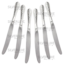 Серебряный набор столовых ножей «Кубачи 1»