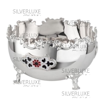 Конфетница гладкая серия "Жасмин" с эмалью (Новинка)