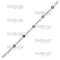 Браслет из серебра оксидированный