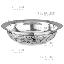 Тарелка глубокая из серебра 999 пробы на 650 мл 