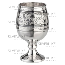 Рюмка серебряная с чернением на 95 мл 