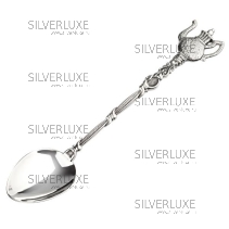 Серебряная чайная ложка "Кофейник"