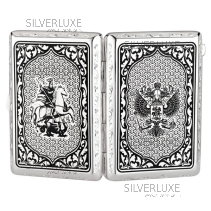 Портсигар серия "Россия & Георгий победоносец" 