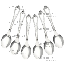 Серебряный набор кофейных ложек «Элит»