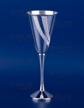 Серебряный бокал для шампанского №15