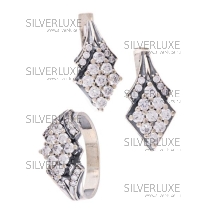 Комплект с цирконами, коллекция "VАмпир" (Новинка)