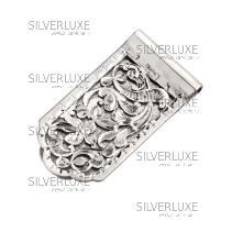 Зажим для денег с выпиленными узорами 