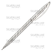 Ручка серебряная в полосочку