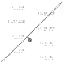 Браслет из серебра "Сердечко" 