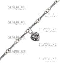 Браслет из серебра "Сердечко" 