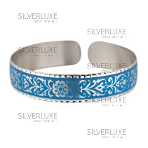 Браслет с голубой холодной эмалью (Новинка)