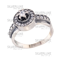 Кольцо с цирконами, коллекция "VАмпир" (Новинка)