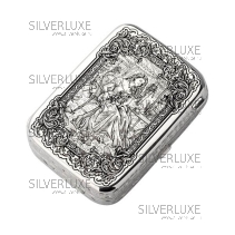 Таблетница "Девушка с собачкой" 