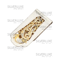 Зажим для денег с позолотой 